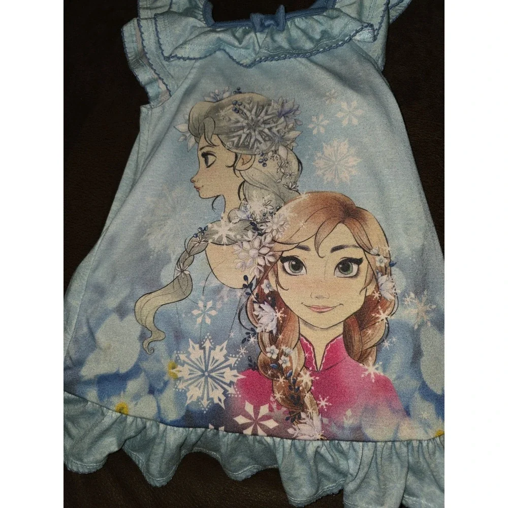 Disney collection frozen elsa anna nightgown pajamas‎ size 2 - Picture 3 of 5